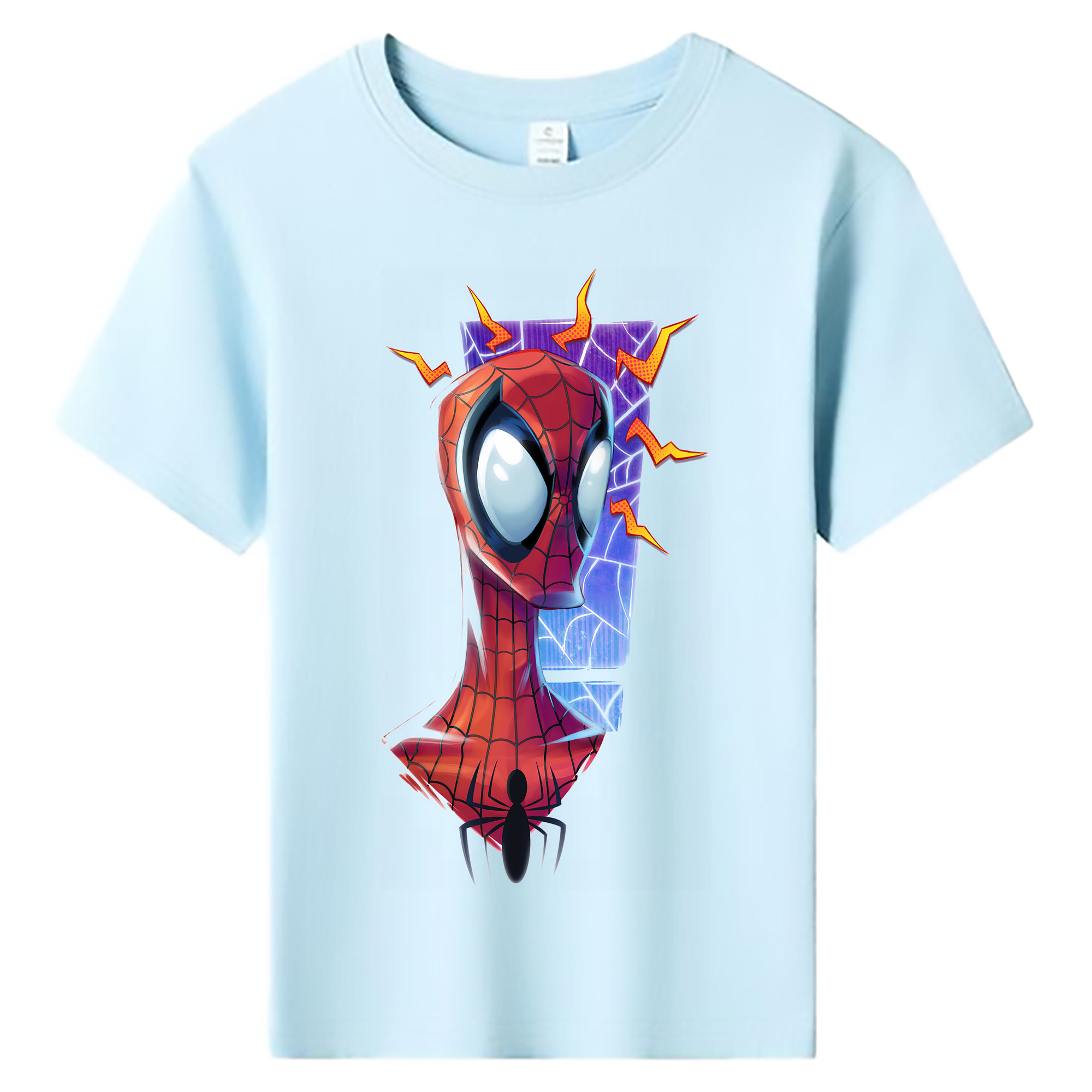 （画像用） Spider Man スパイダーマン 綿100％キッズTシャツ（フロントプリント）